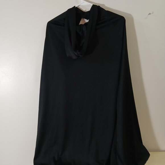Black Spirit Halloween dress large - black hooded cape & sash (see description) - Picture 3 of 7